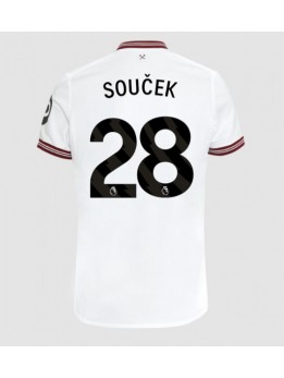 Moški Nogometna dresi replika West Ham United Tomas Soucek #28 Gostujoči 2023-24 Kratek rokav